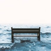 bench in the sea