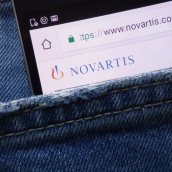 Novartis dans la barre de recherche 