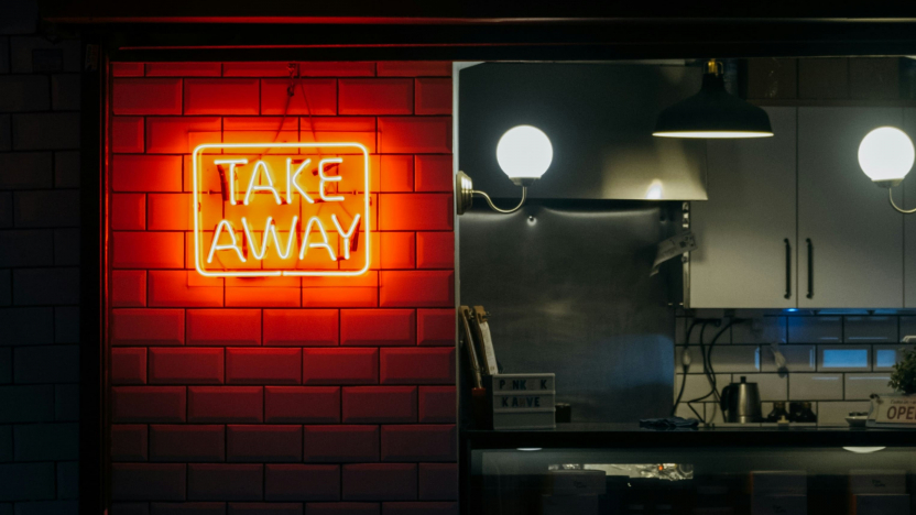 trademark reputation, takeaway sign