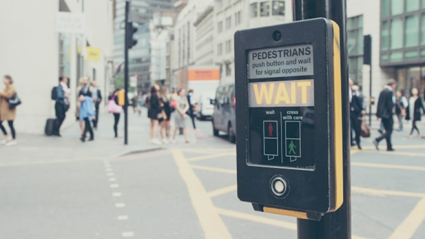 UK Intellectual Property Office customer service objectives, image of pedestrian crossing